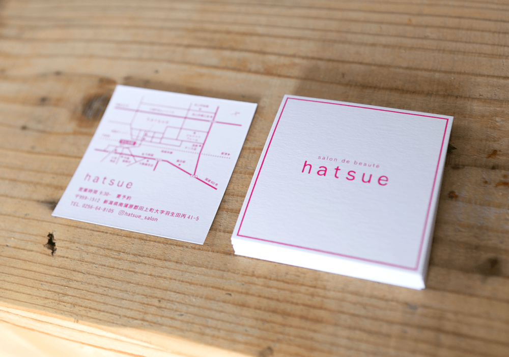 hatsue・ショップカード